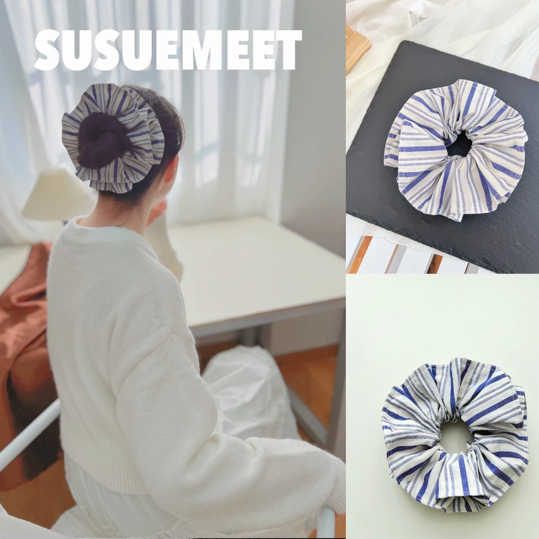 小文风轻奢发圈 清新简约温柔甜美气质优雅头饰发绳发饰可爱皮筋