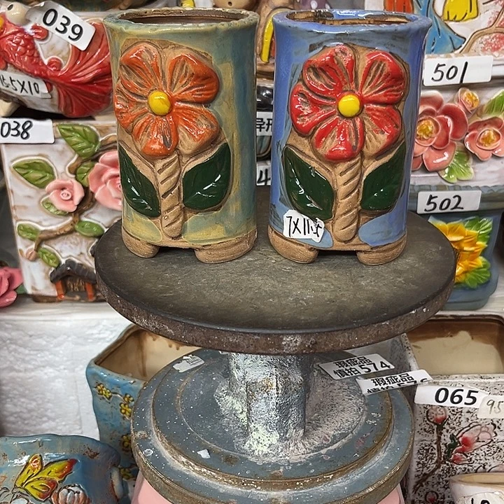 粗陶材质多肉花盆