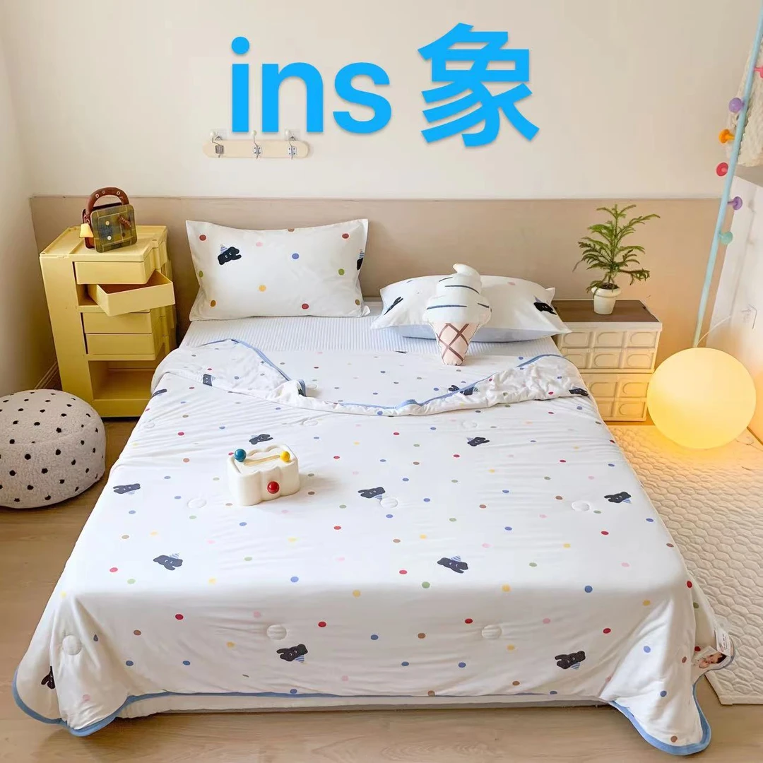 POCKET PIG/布袋猪卡通【ins象】针织印花夏被