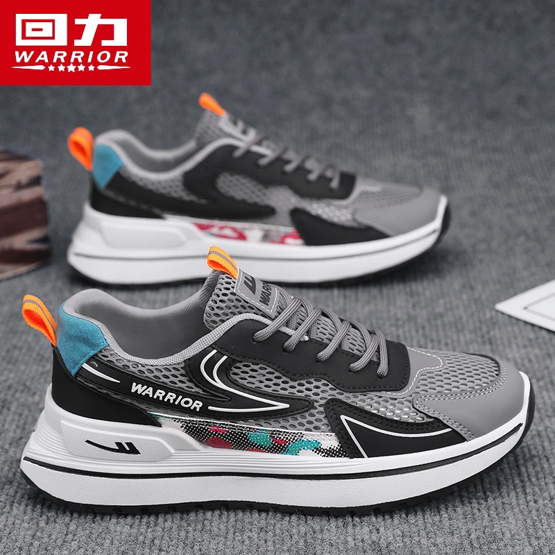 回力男鞋2025新款时尚男款网面休闲阿甘潮鞋单网透气运动鞋跑步鞋