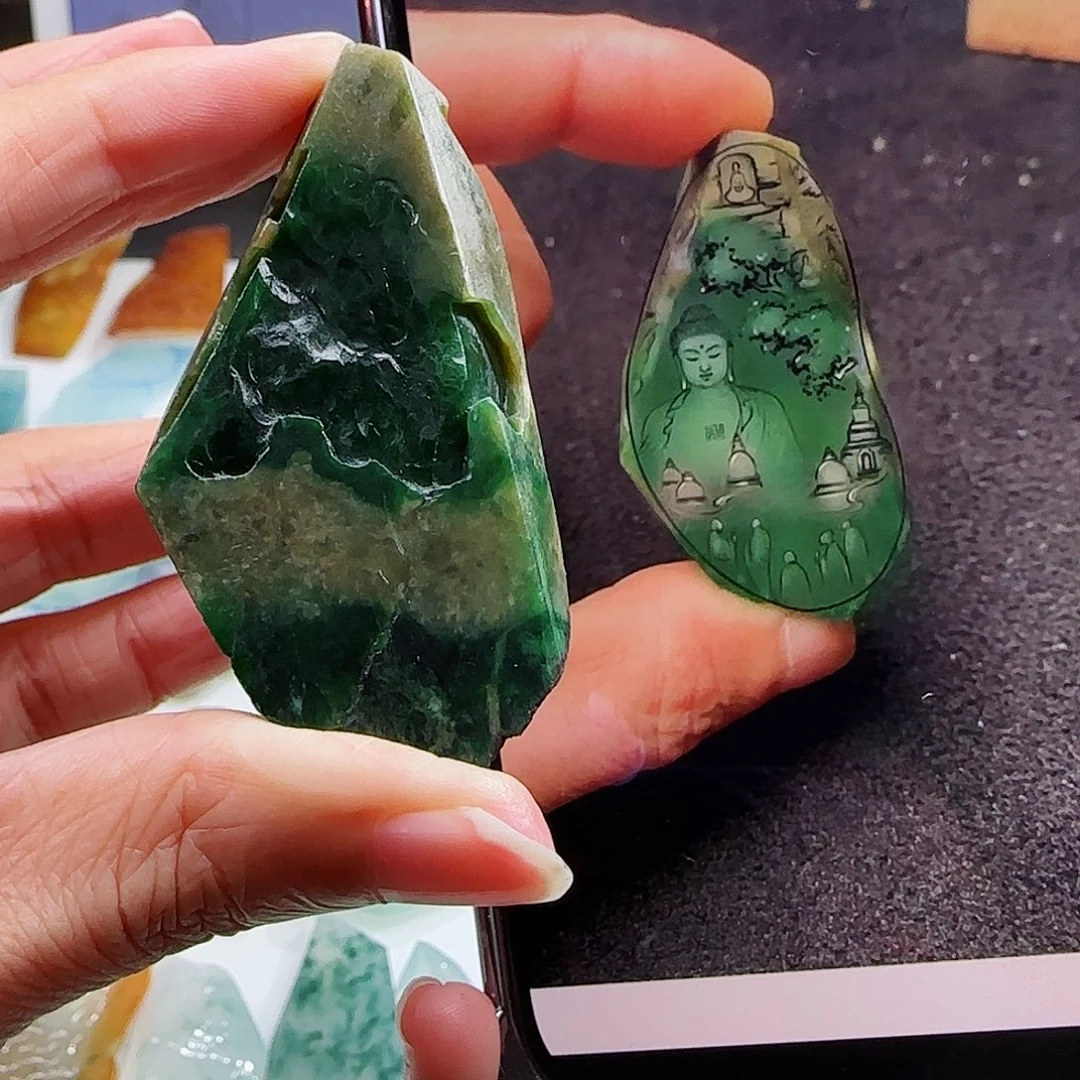 未镶嵌定制翡翠翡翠挂件