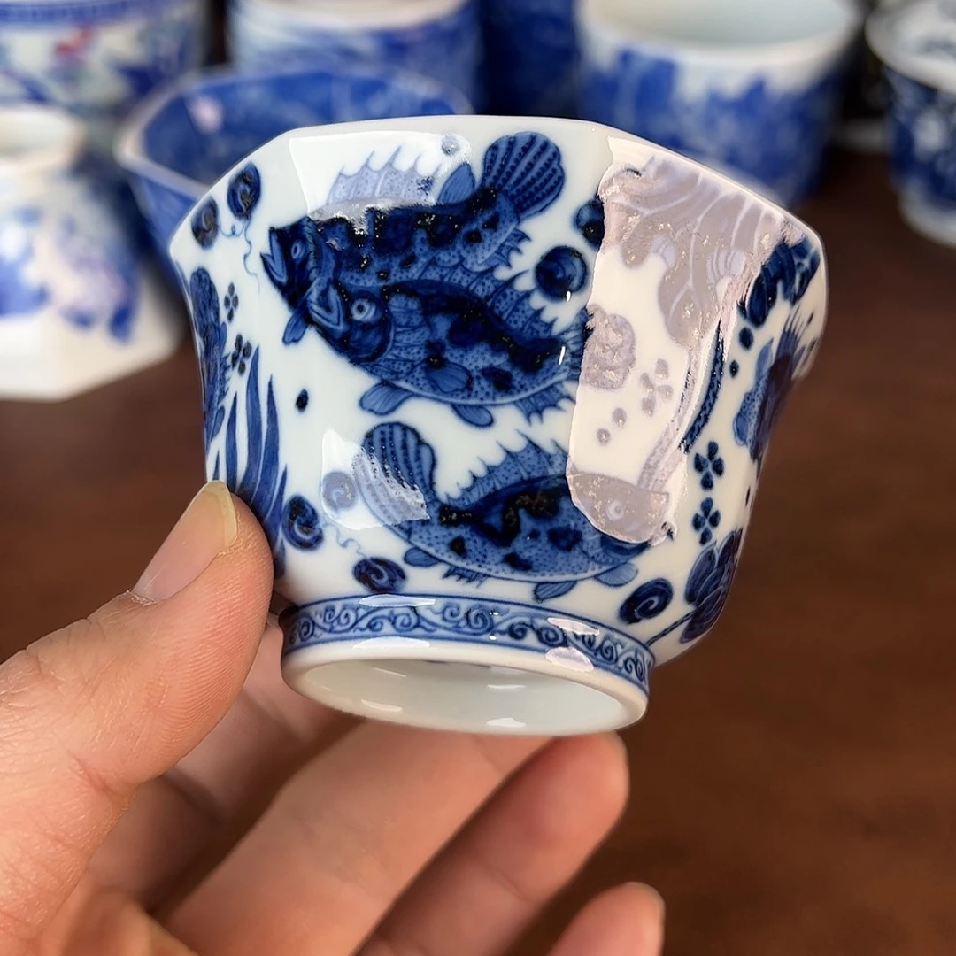 恭***財瓷片景德镇全手工手绘陶瓷