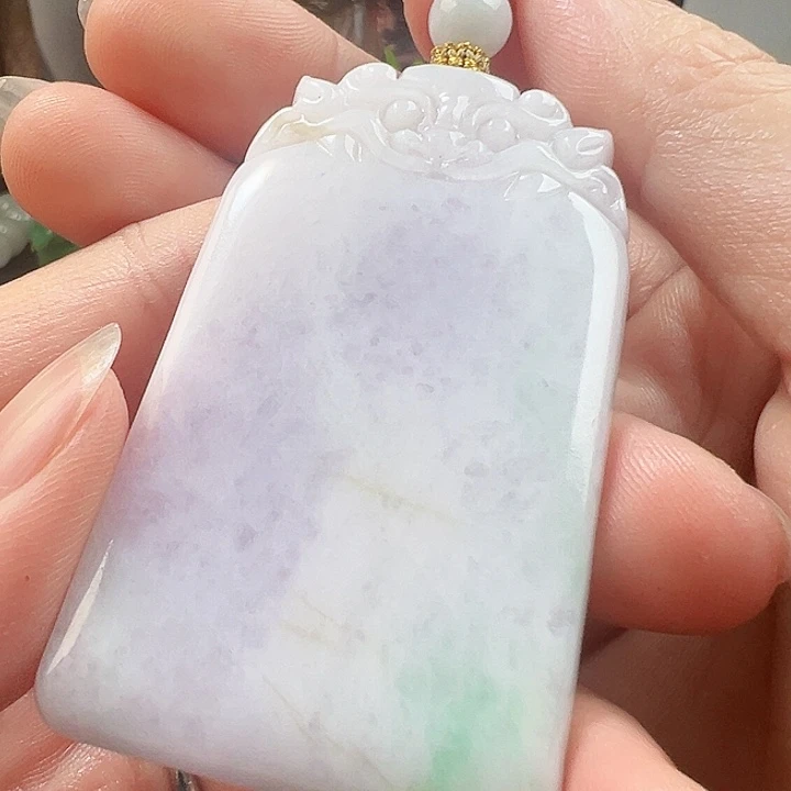 翡翠未镶嵌颈饰天然A货翡翠挂件