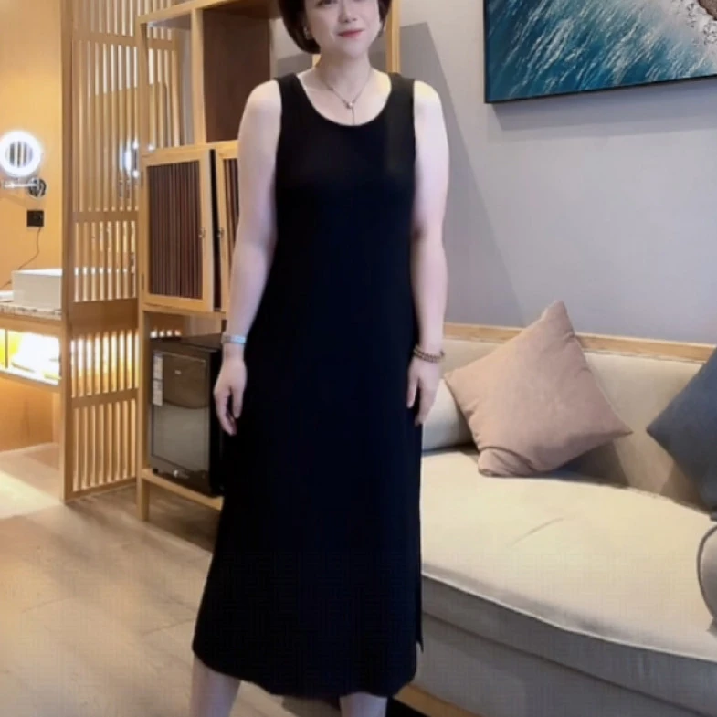 【U.M】纯色物本背心连衣裙