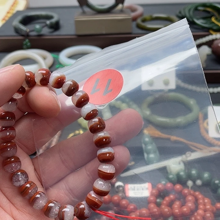 南红玛瑙手链合金Z*