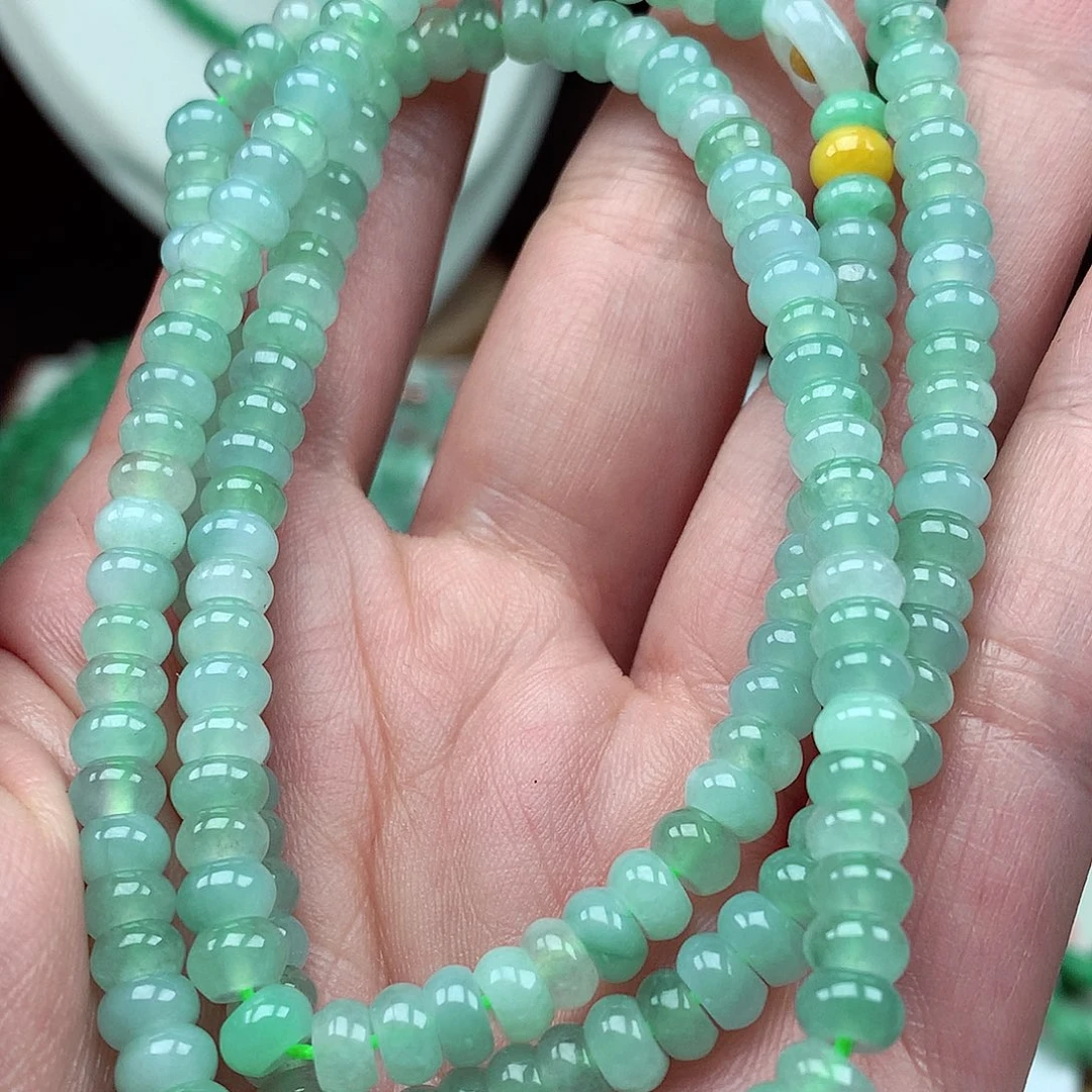 翡翠未镶嵌毛衣链翡翠