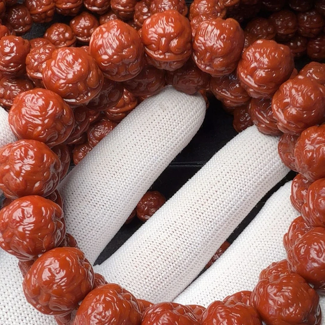 天***星猴头核桃手串蟾王