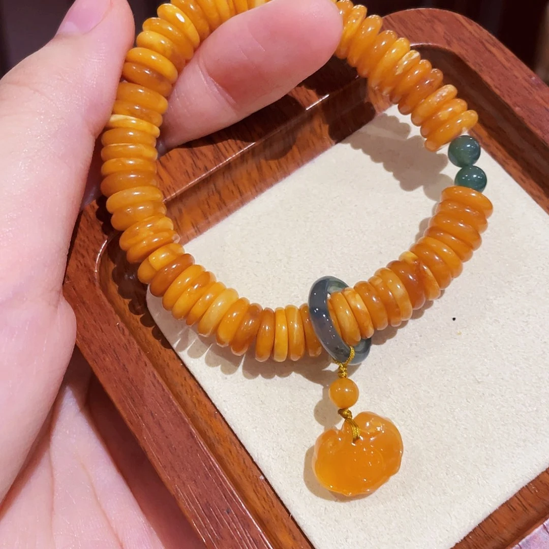 蜜蜡手链未镶嵌手串