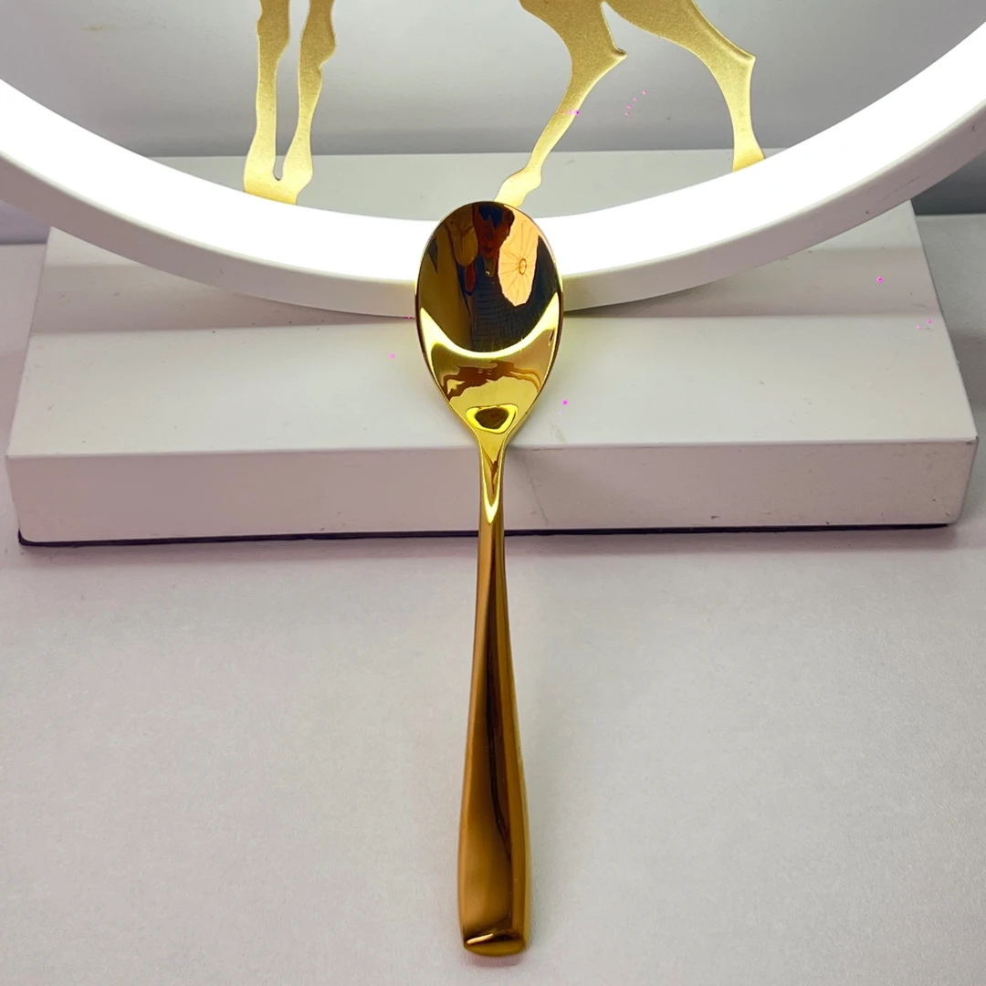 高端金色锻打勺子家用厨房必备轻奢现代高级简约【外贸高货】