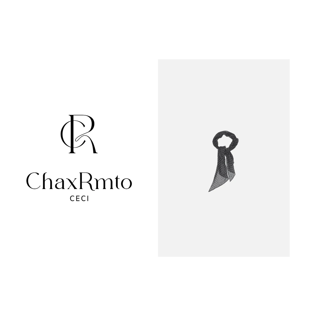 ChaxRmto 100真丝设计感波点印花丝巾 斯斯SD1A0333