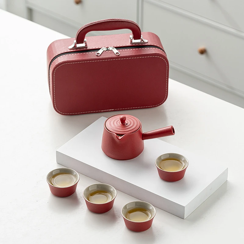 茶具套装便携旅行办公用一壶四杯小巧新国潮风格