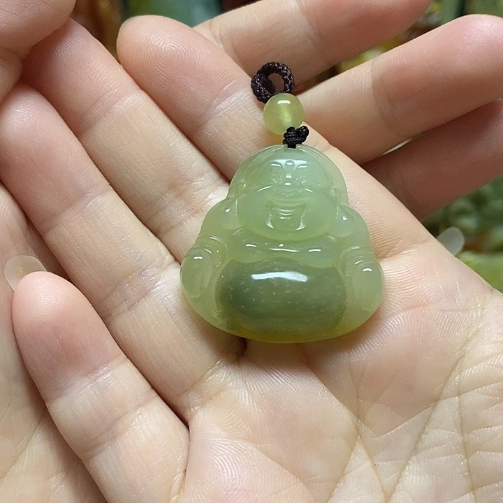 岫玉未镶嵌吊坠(赠链)