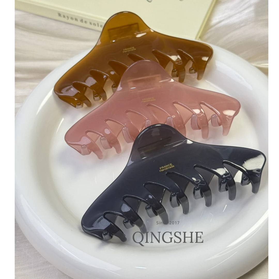 <柏林月光鲨鱼款>韩25发夹法式发卡百搭简约大抓夹大抓夹ins