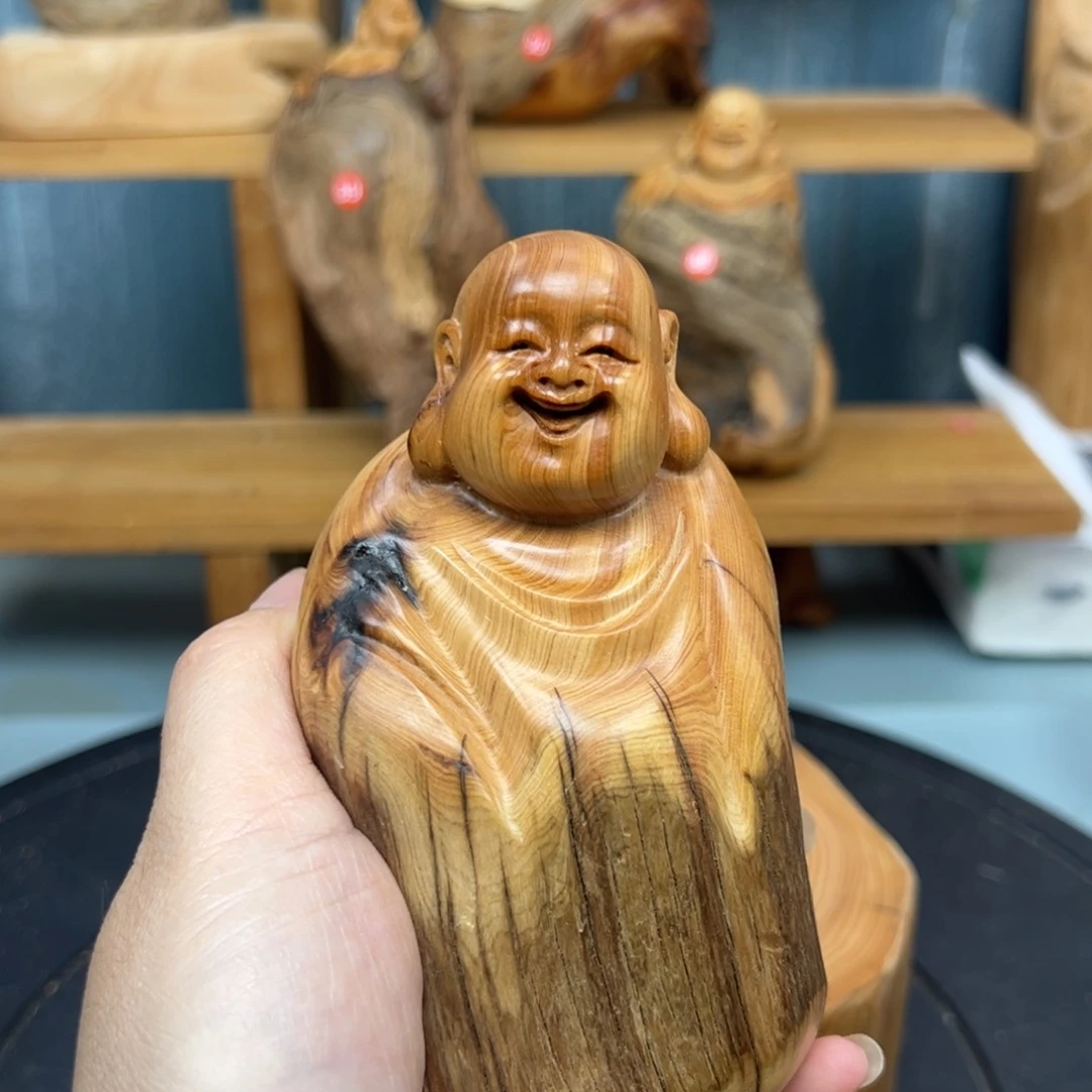 木崖柏木摆件手把件