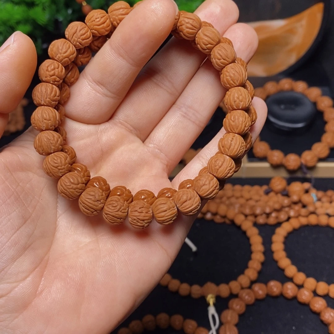 冰***月桃核吊坠秦岭文玩