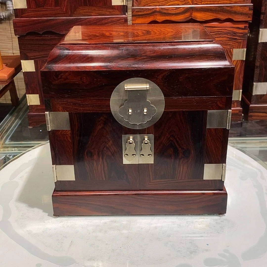 @***单微凹黄檀（南美大红酸枝）独板官箱25/18/25