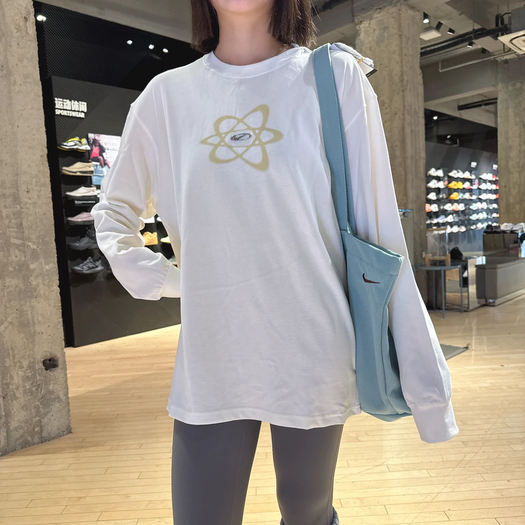 【滔搏联动】NIKE耐克男子SWOOSH TRIM休闲运动长袖T恤HV0149-133