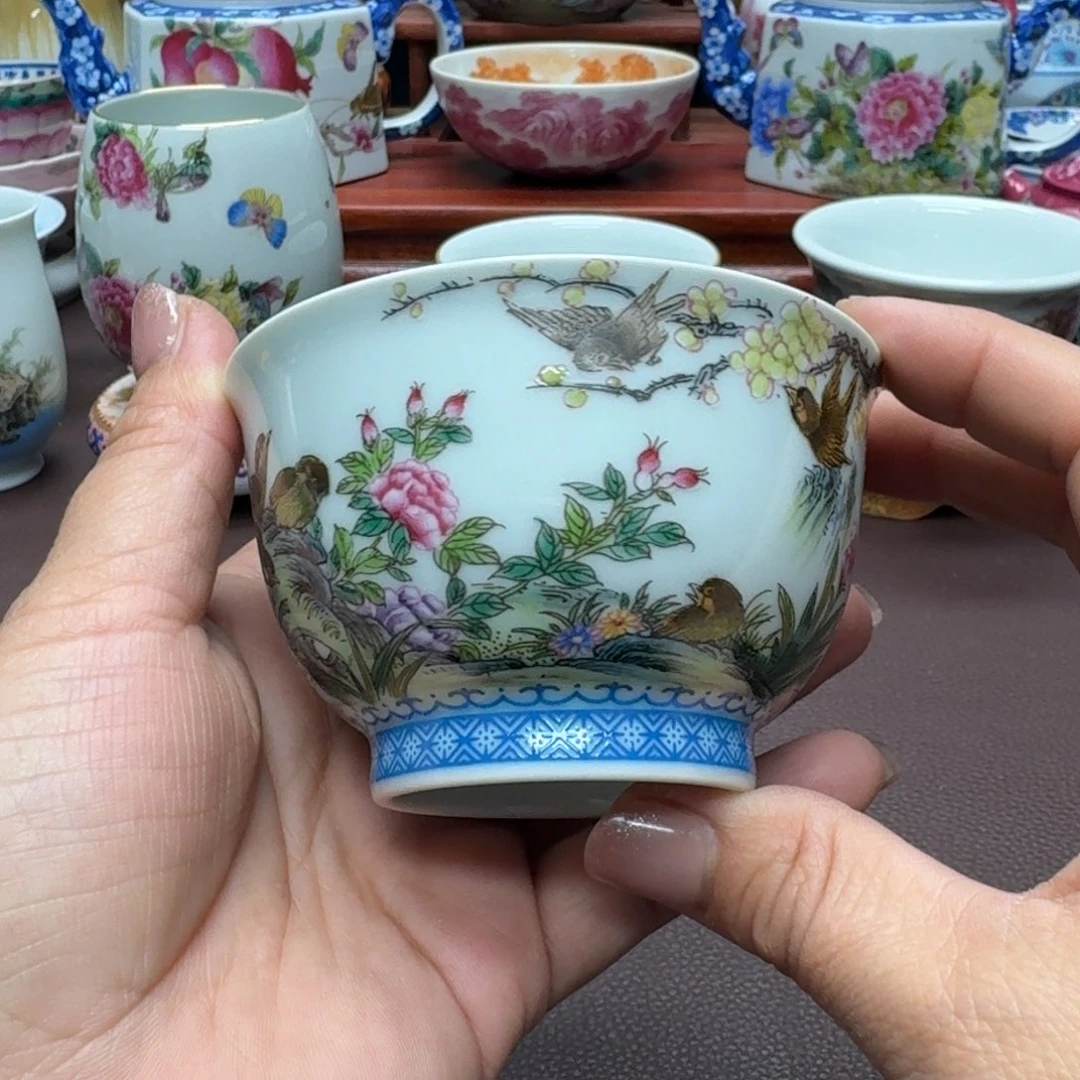 瓷片景德镇仿古手工制作精品展示