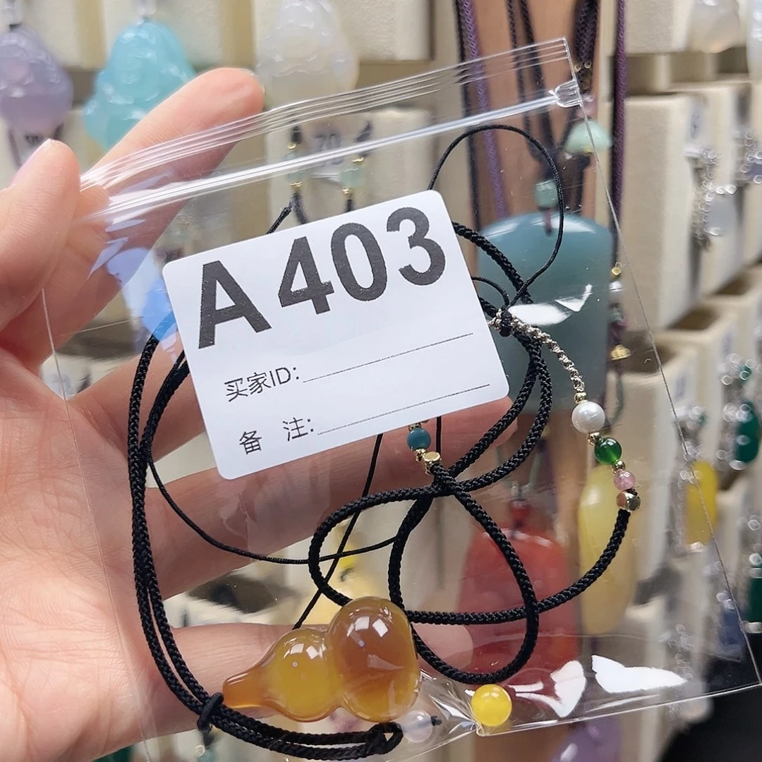 玛瑙/玉髓颈饰合金缘*