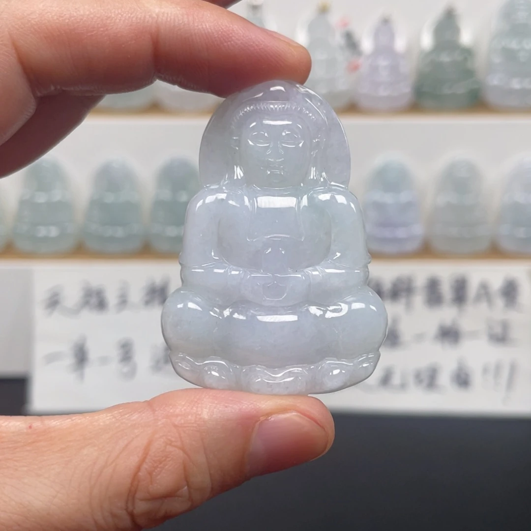 翡翠未镶嵌颈饰天然翡翠A货观音99号