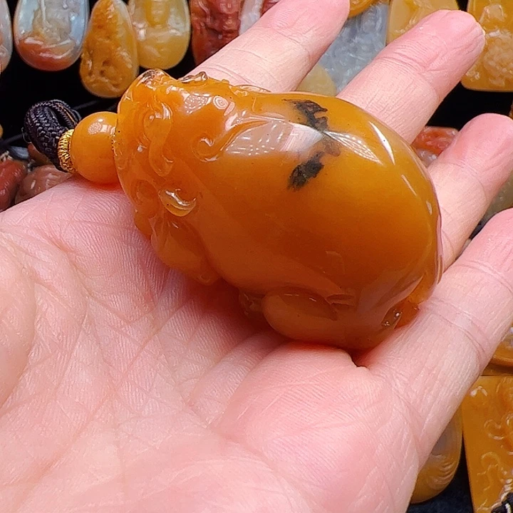 石英质玉（黄龙玉）未镶嵌手链