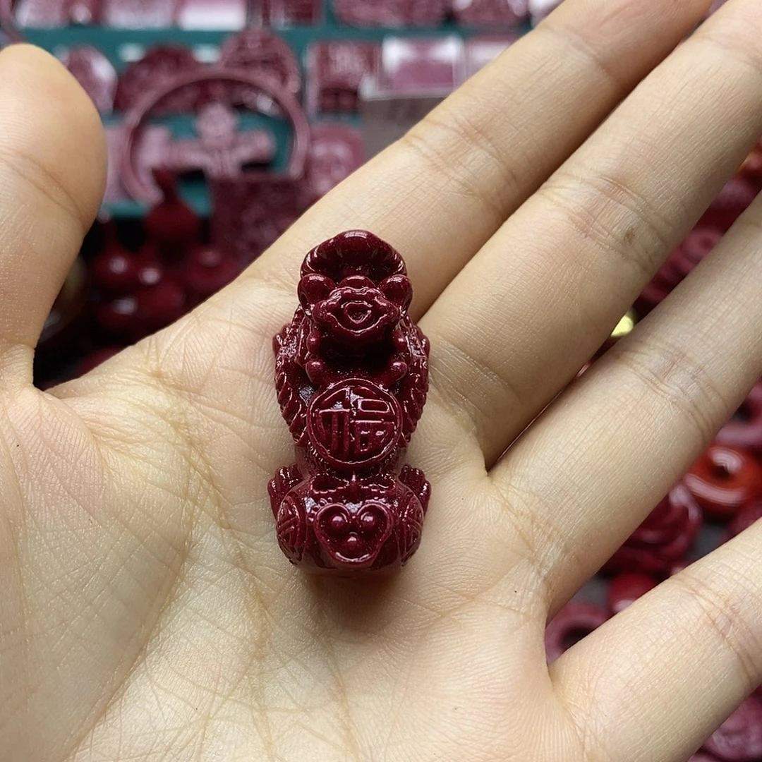 天然辰砂027朱砂配饰