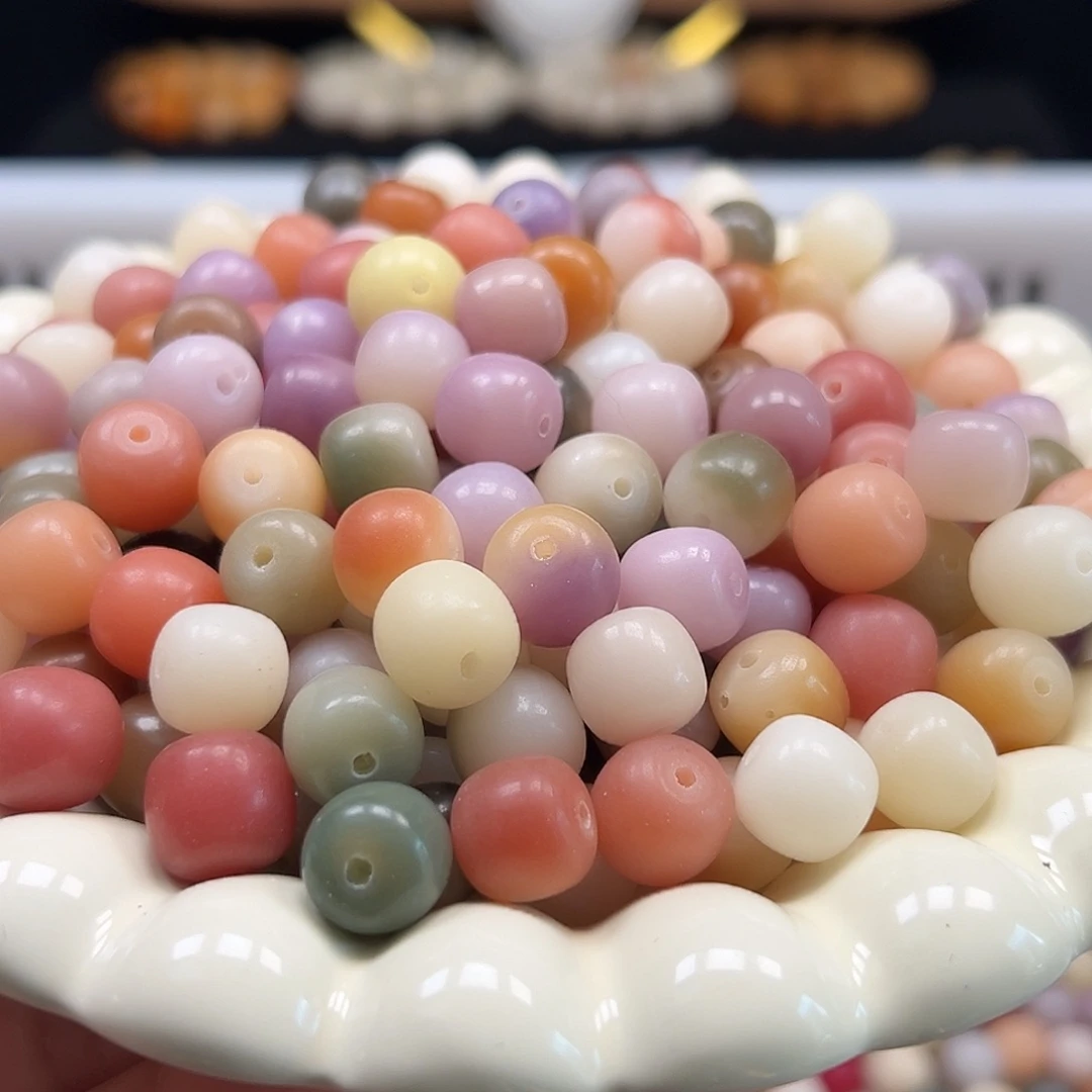 手串菩提根/象牙果微瑕卡11左右紫多宝桶200颗