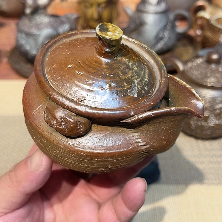 摆件柴烧裸烧茶具放漏78