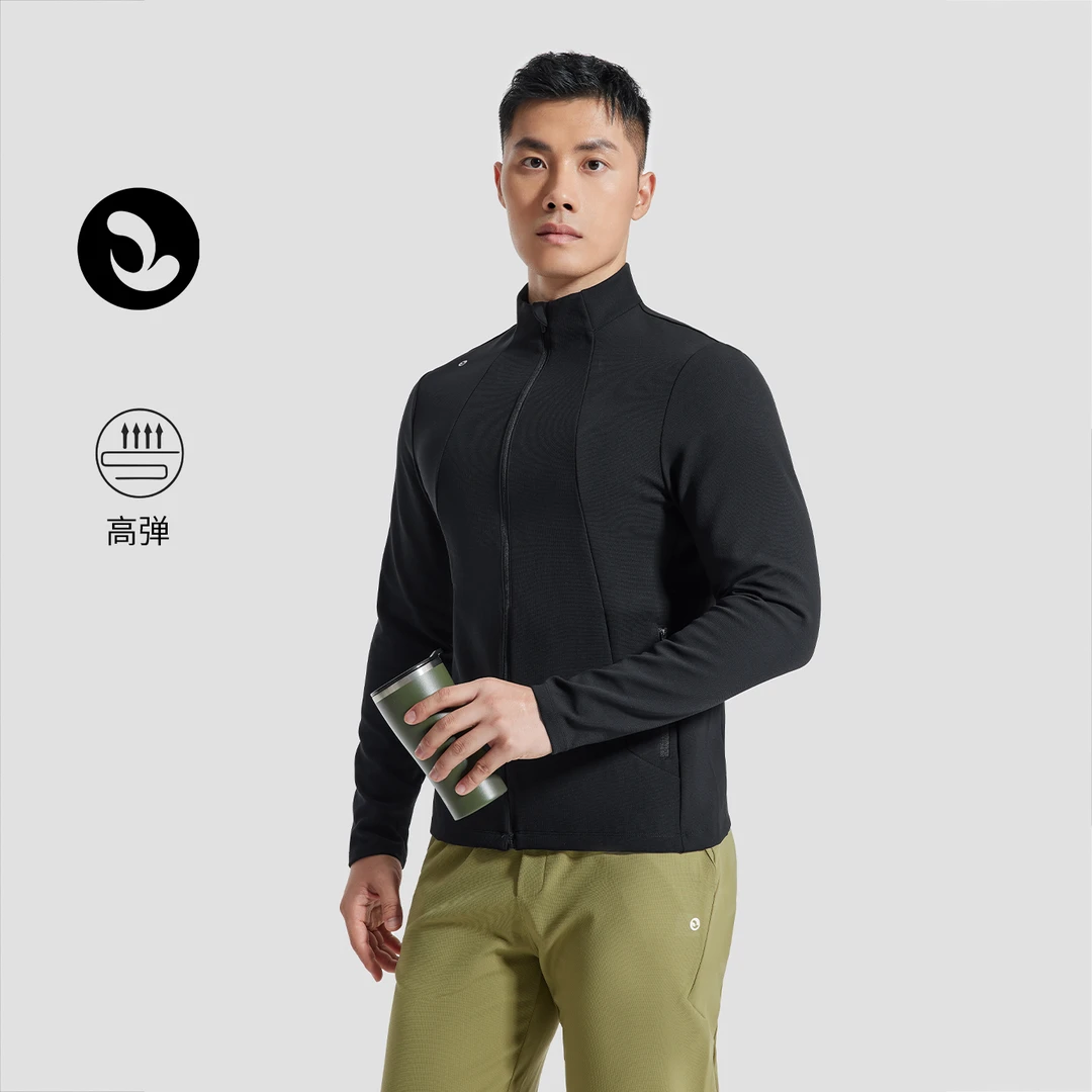 SOSOLEMON 2025年春秋男拉链外套户外立领通勤/运动休闲高弹上衣