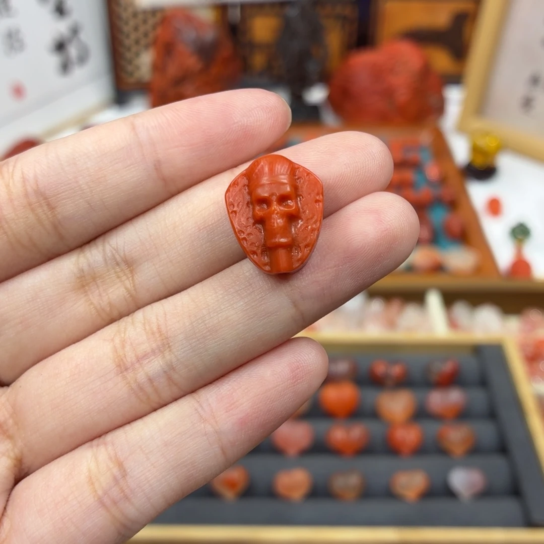 南红玛瑙未镶嵌配饰南红刺骨背云