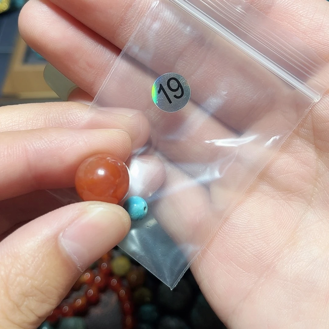 木***妞未镶嵌圆珠桶珠老型手串！！玛瑙/玉髓
