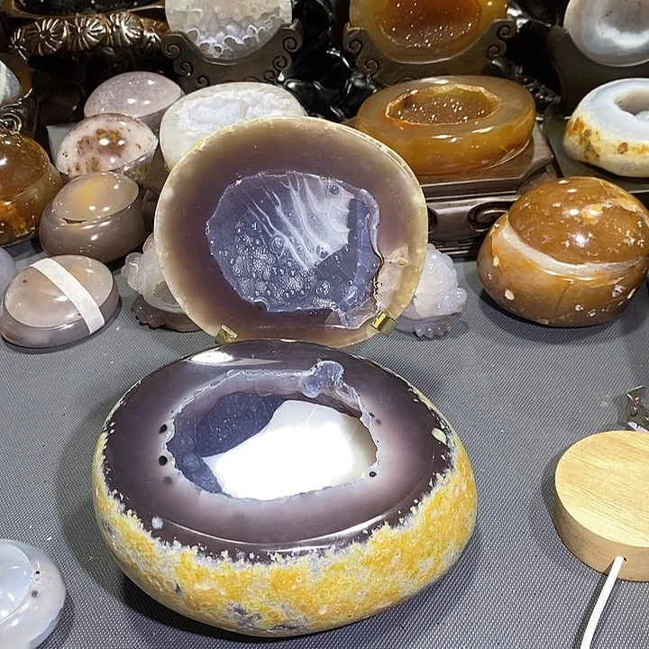 水晶摆件未镶嵌聚宝盆