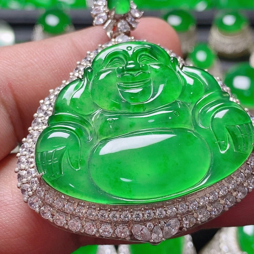 翡翠银S925镶嵌颈饰