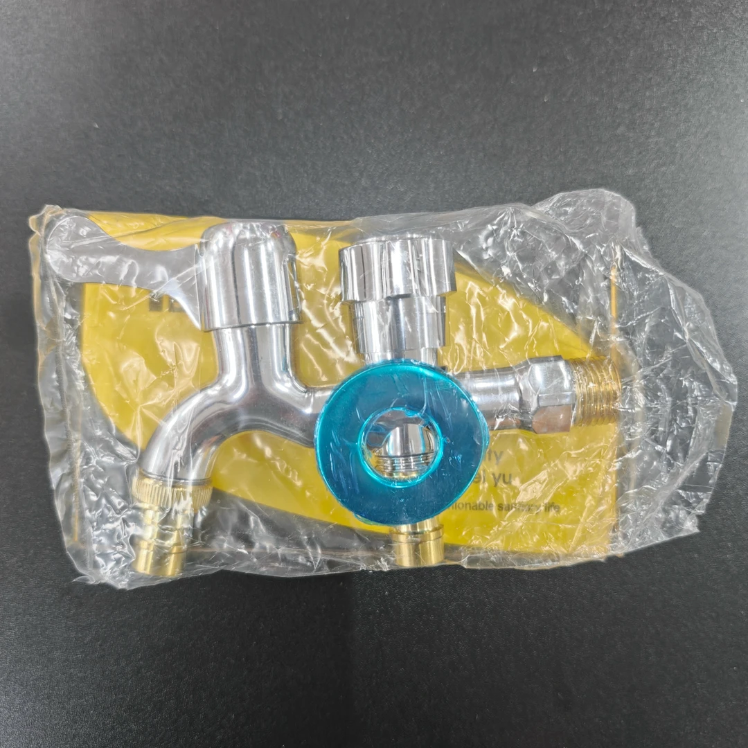 【原装正品】【一进两出洗衣机水龙头】洗衣机专用龙头双出水4分口