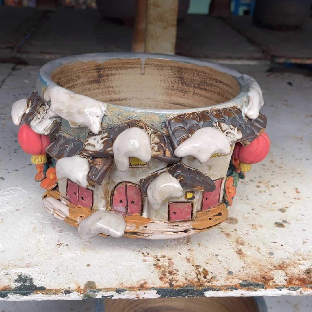 陶瓷房子号陶然花盆新年福利