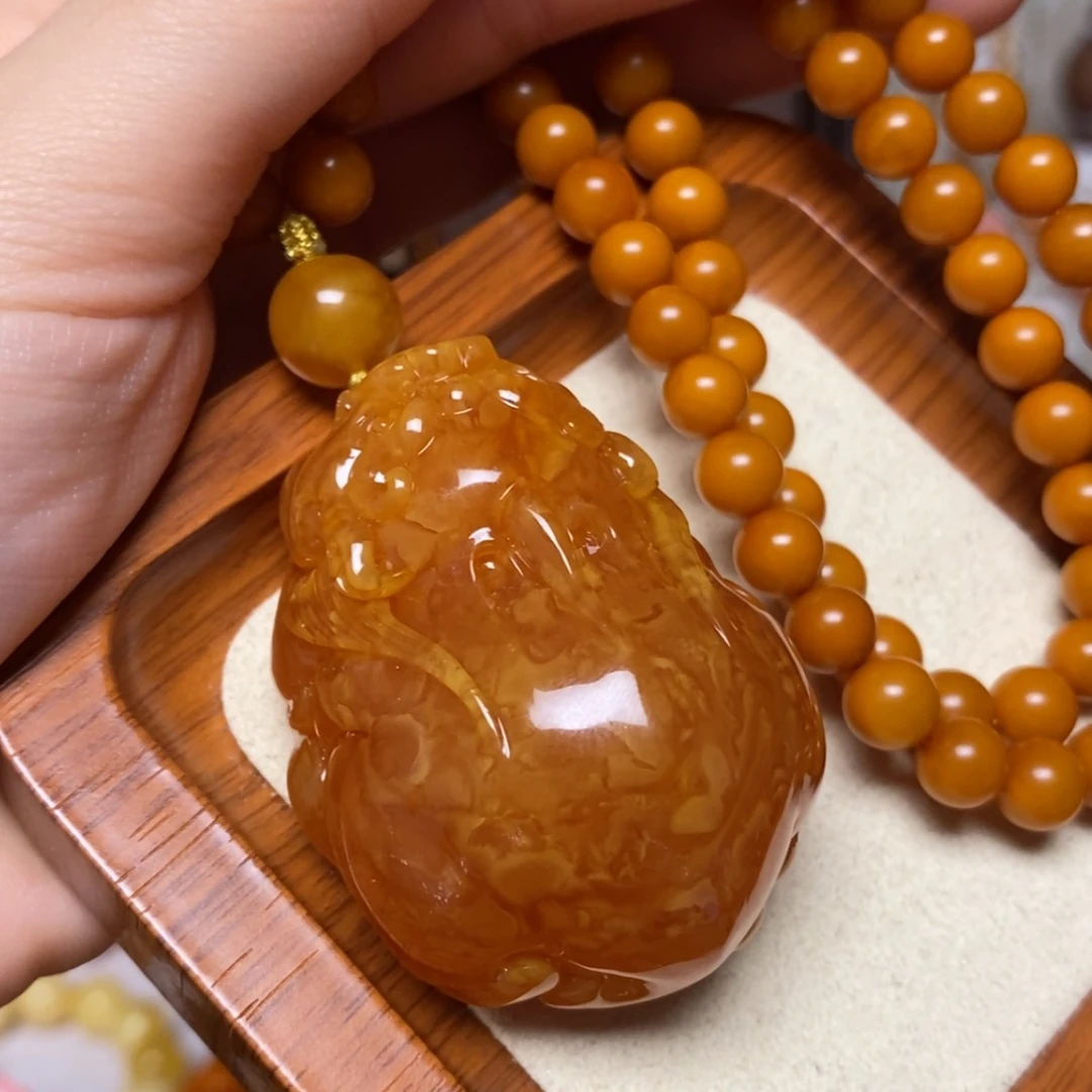 【闪购商品】蜜蜡颈饰未镶嵌项链