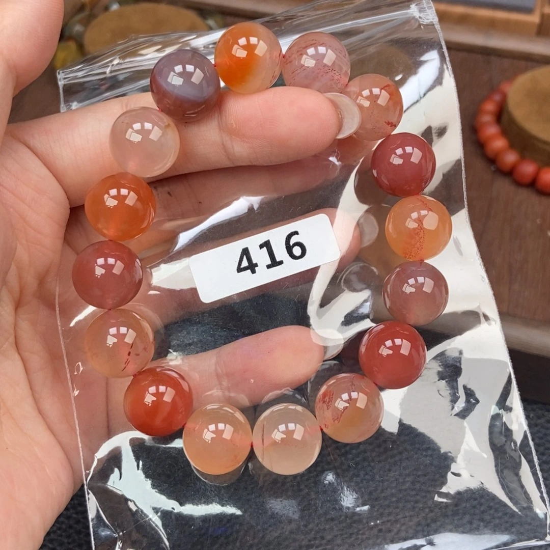 南红玛瑙未镶嵌手链