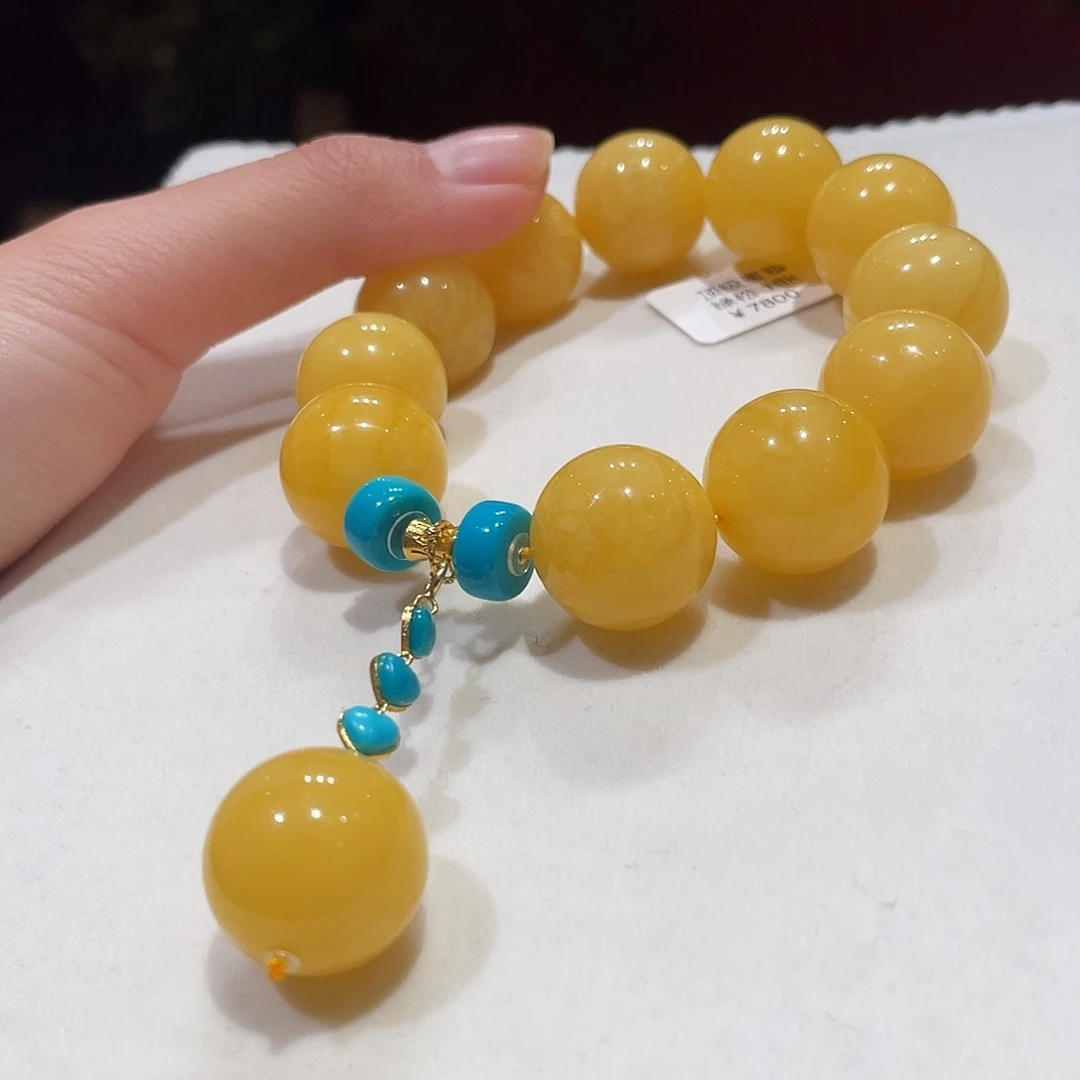 蜜蜡未镶嵌手串蜜蜡