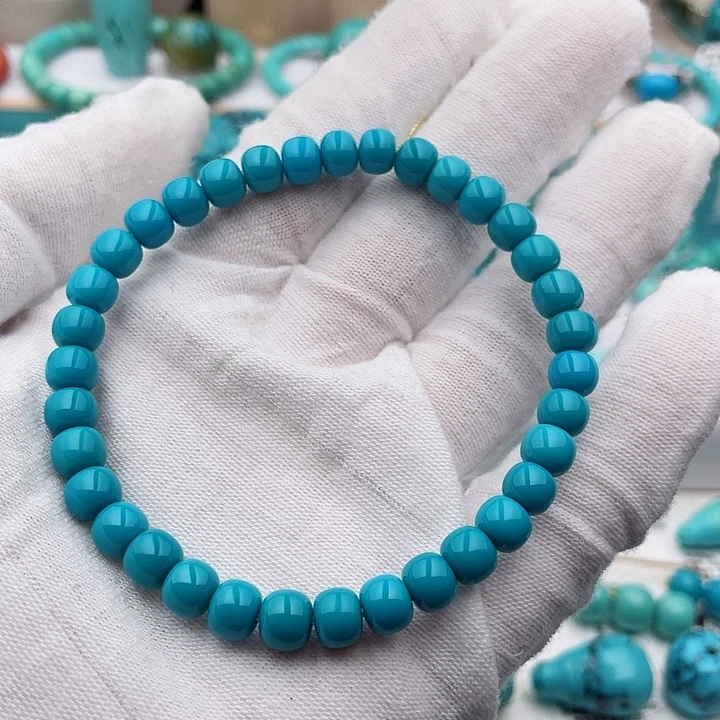 未镶嵌绿松石6.5m m