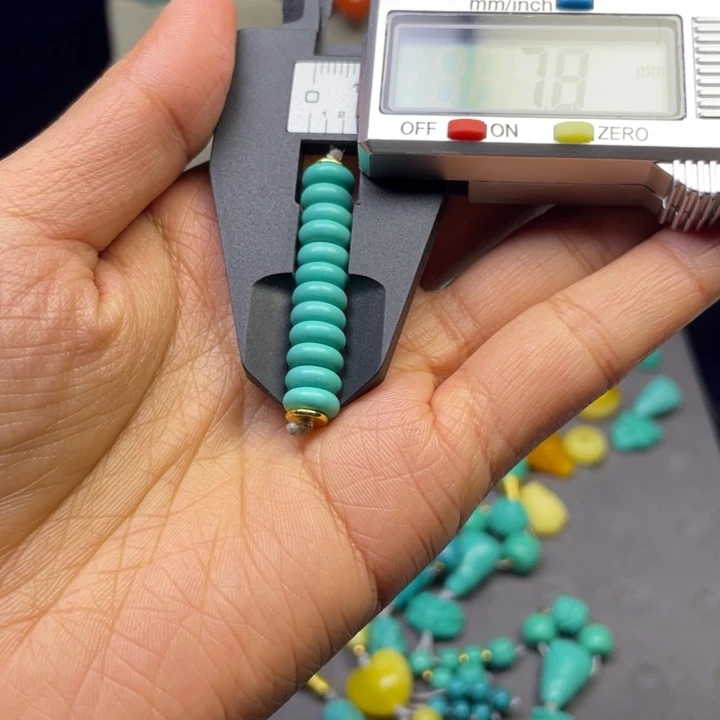 银S925红色的8mm隔片