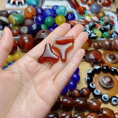 一***缘玛瑙/玉髓合金珠宝半成品