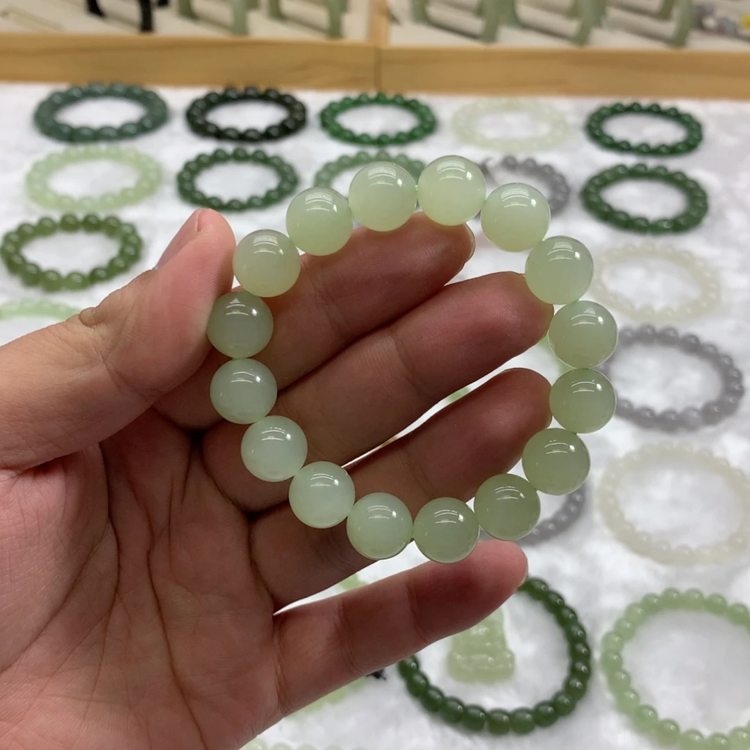未镶嵌手串和田玉（冰晴水12）