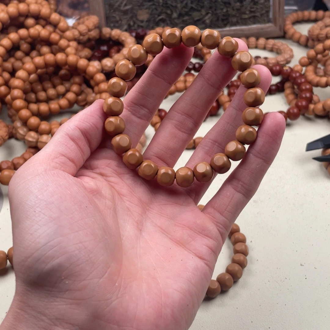 猴头核桃手串走色无暇小六方