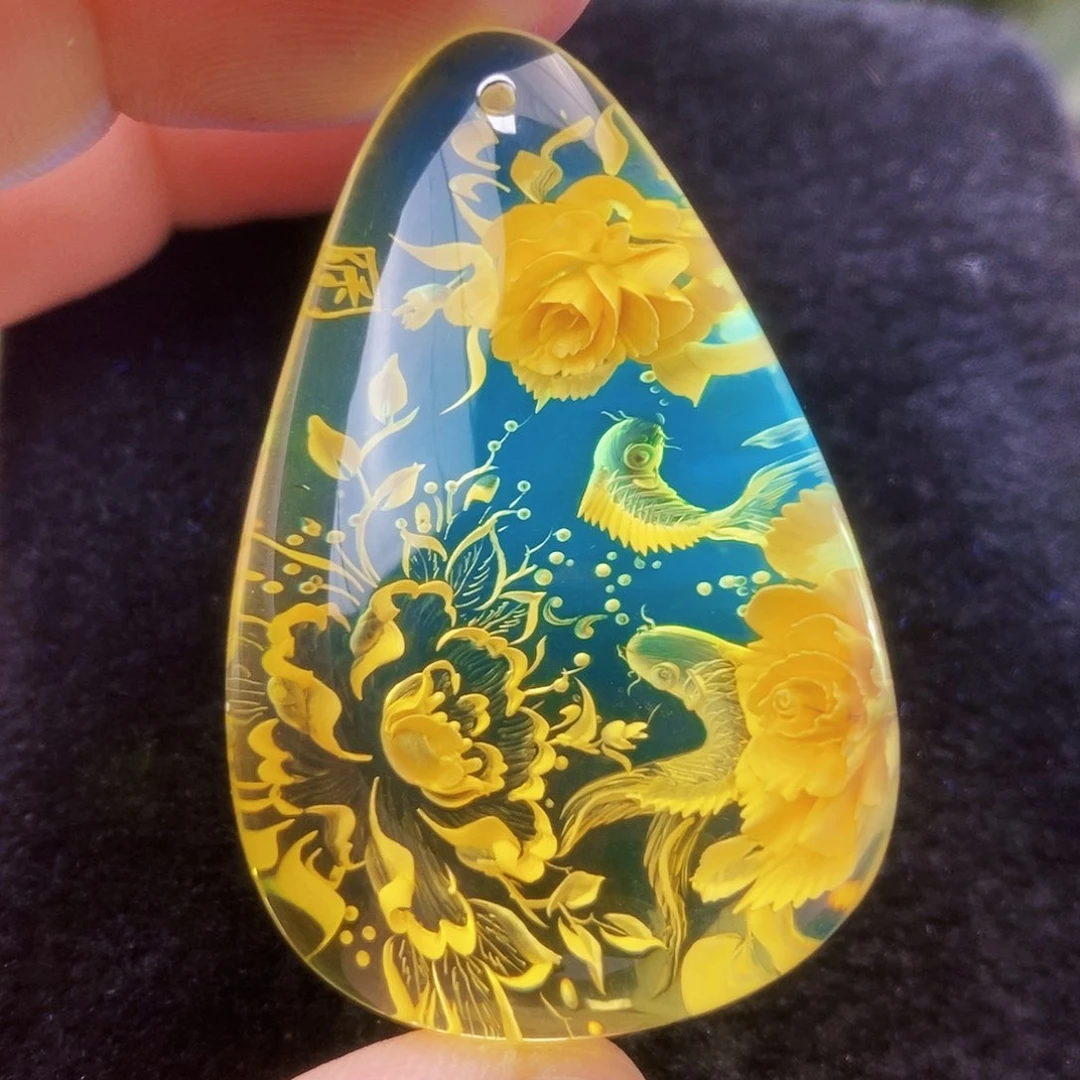 【闪购商品】金珀吊坠(不含链)未镶嵌