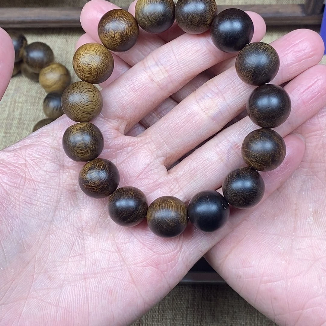 沉香手串海*越南芽庄白棋楠