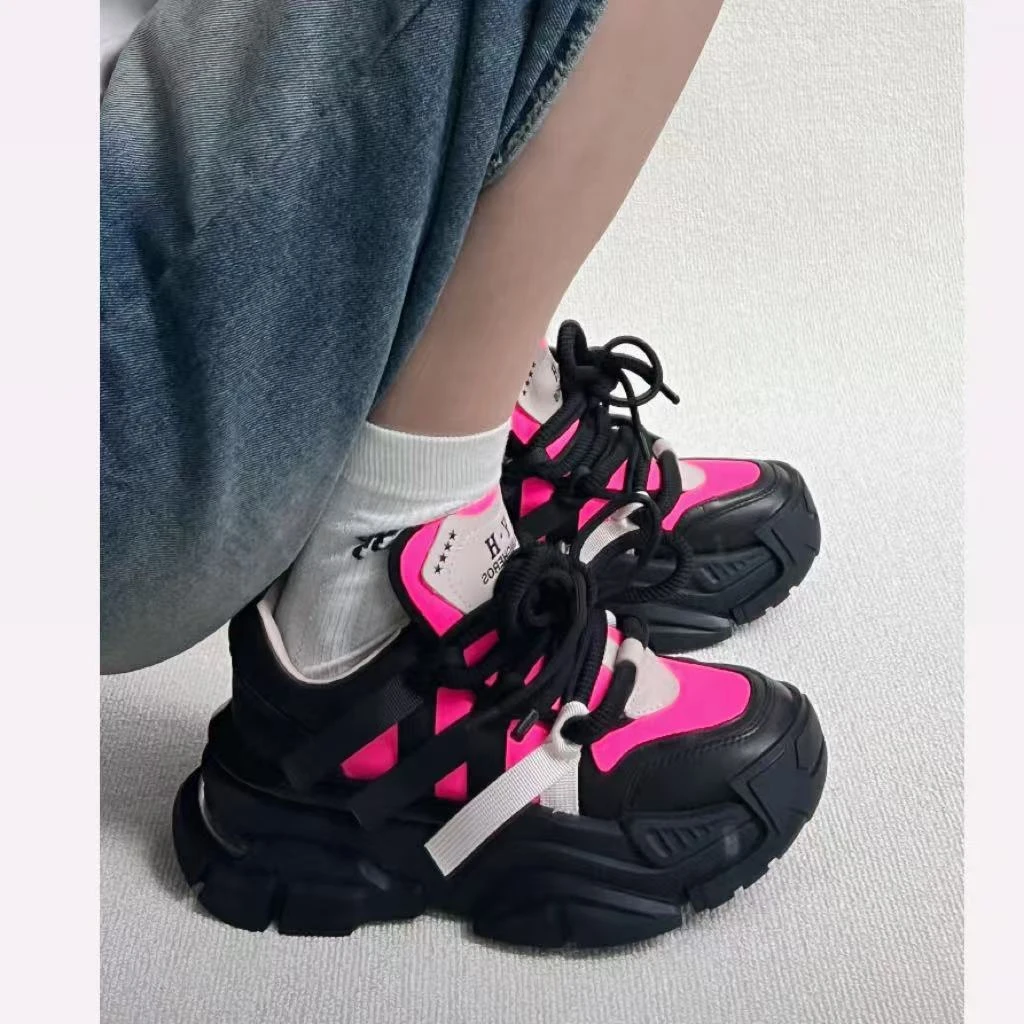 现货C1｜真皮羊里垫设计师款老爹鞋女|半码拍大｜17HY