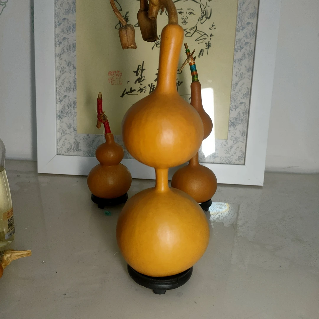 【涛子家】三庭葫芦摆件天然文玩葫芦摆件可当摆件可盘玩（一物一拍）