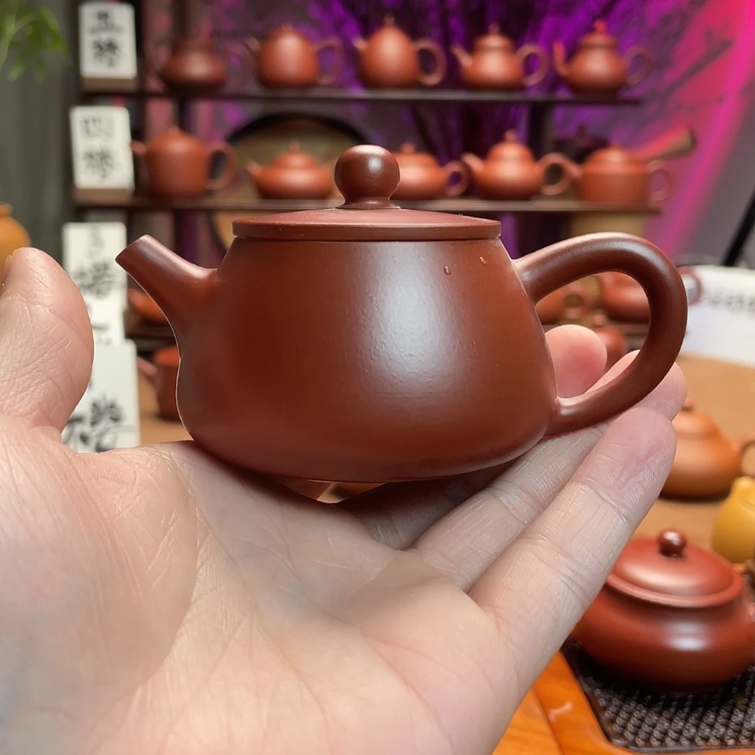 紫砂茶壶S*阳朱泥石瓢100c