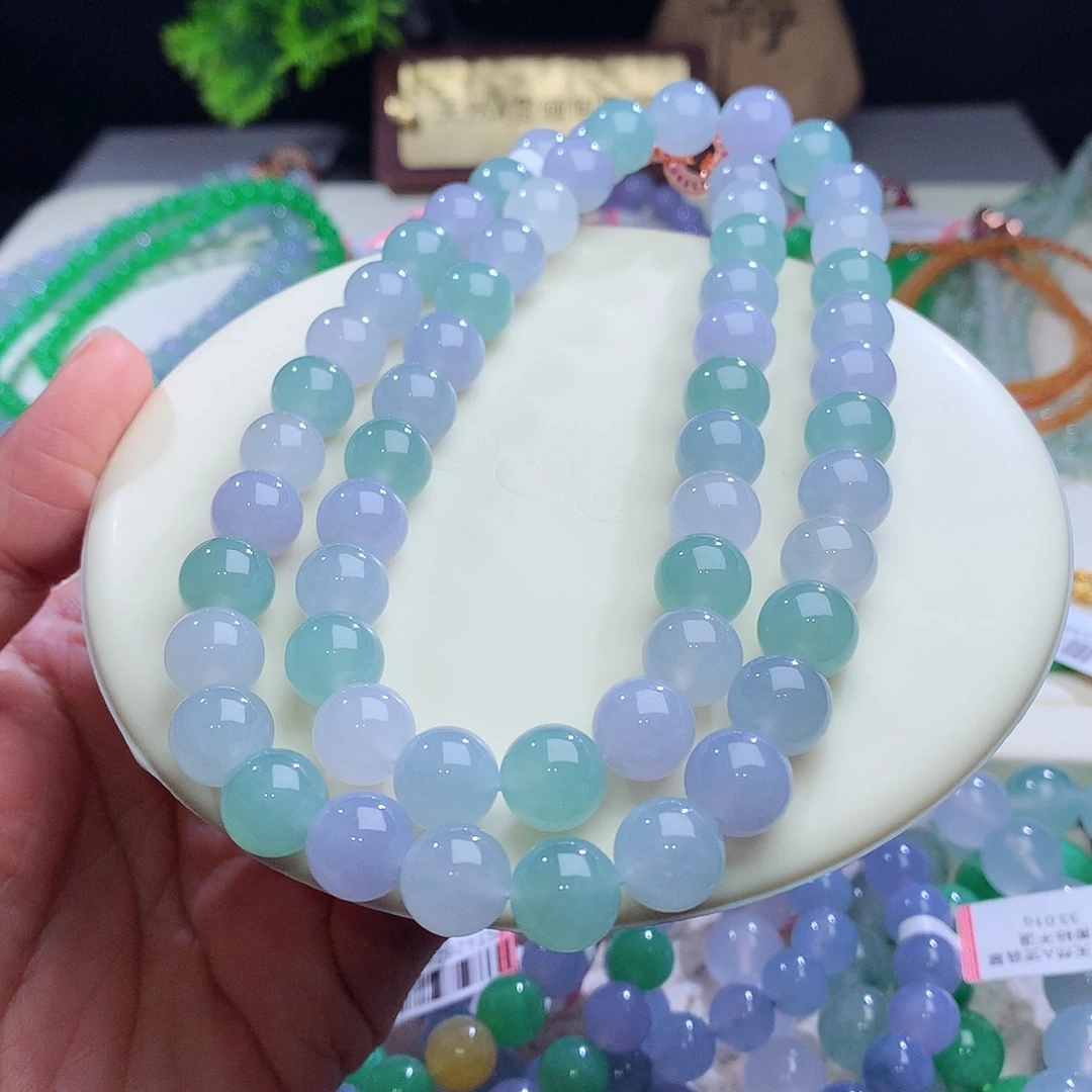 项链未镶嵌翡翠卡10mm