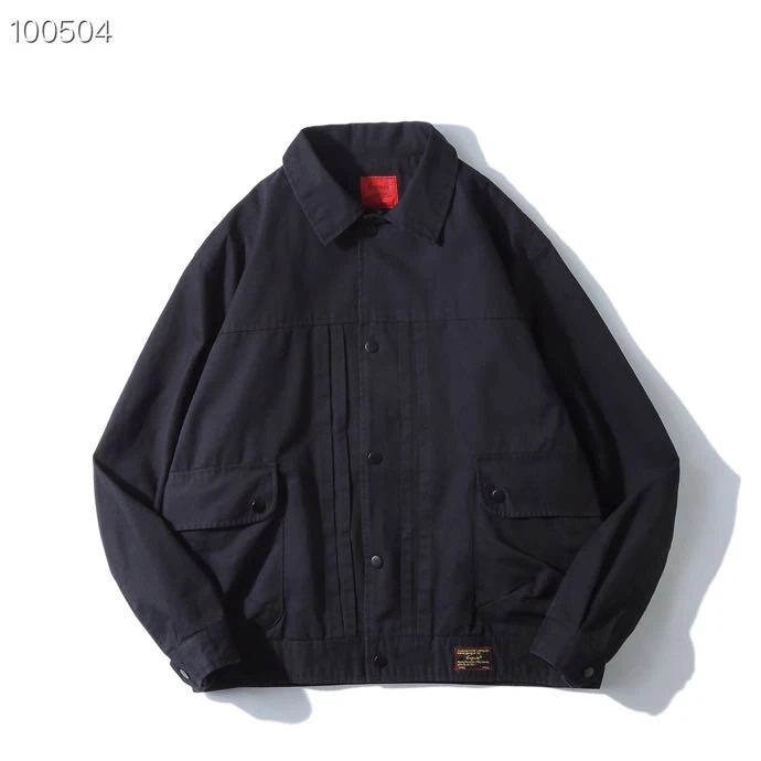 反季纯棉外套男士休闲宽松工装ins日系夹克GS0506